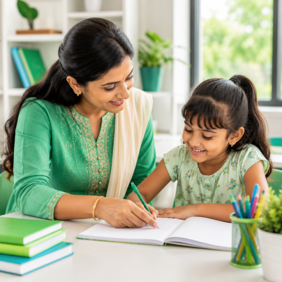 Experienced teacher providing personalized learning support to a student at GRIV CLASSES