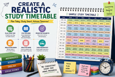 Create a Realistic Study Timetable